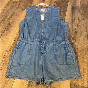 Torrid Jean Romper size 2